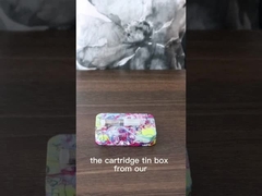Child Proof Cartridge Tin Box Hinged Tin