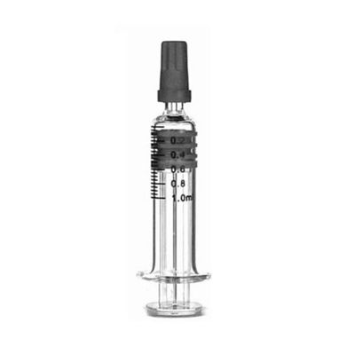 Borosilicate Luer Silp Luer Lock Tip Syringe 1mL canabiss CBD Oil Glass Syringe