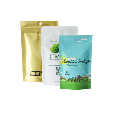 28g 454g CBD Mylar Weed Packaging Ziplock Marijuana Bag Soft Touch Finish