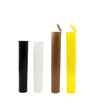 Printable and Reusable Child Resistant Packaging for Prerolls Custom Color Plastic Pop Top Tubes