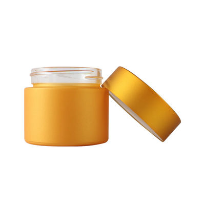 Golden Childproof Glass Jar 3.5 Weed Packaging Jars