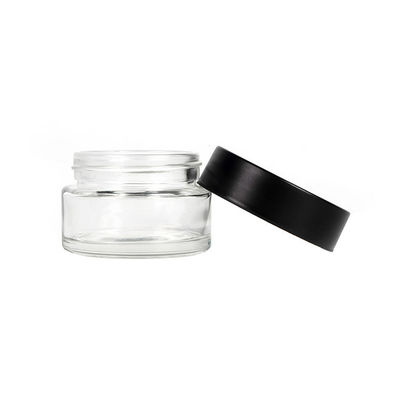 Child Resist Cap Glass Weed Jar 1oz Airtight canabiss Jar With Childproof Lid