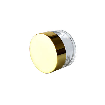 1oz Clear Glass Weed Jar With Gold Lid Childproof Smell Proof
