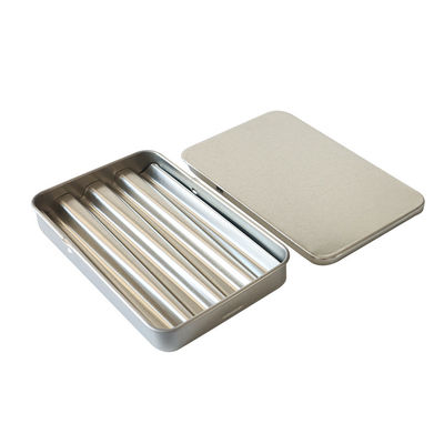 Reusable Child Resistant Tins Preroll Cigarette Metal Case Slide Tin Box