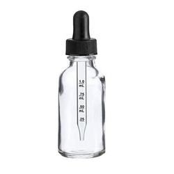 Clear Cobalt Blue Glass Dropper Bottle For Essential Oil Serum 50ml 100ml