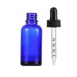 Tamper Evident Cap Glass Dropper Bottle for THC Oil Amber Blue Black Child Resistant Glass Bottle with Dropper