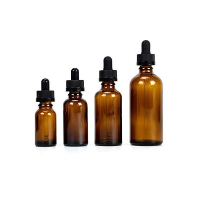 Clear Cobalt Blue Glass Dropper Bottle For Essential Oil Serum 50ml 100ml