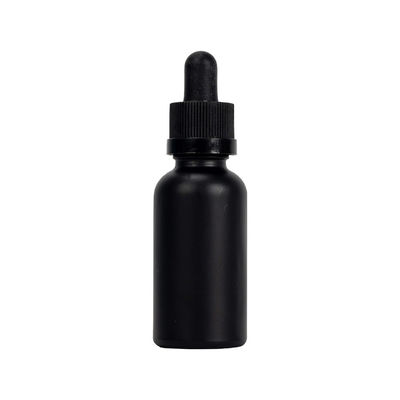 Graduated Child Resistant Glass Droppers For Essential Oils Matt Black