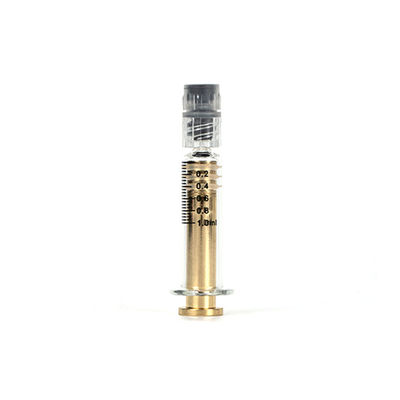 THC Oil 1ml Luer Lock Syringe With Metal Plunger Leak Free