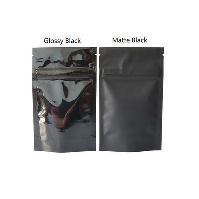Black Mylar Weed Packaging Ziplock Custom Weed Bag Smell Proof
