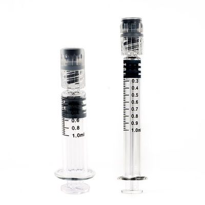 1mL Luer Lock Glass Syringe Reusable Sterile For CBD Oil