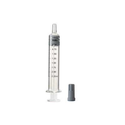 2.25ml  Oil Luer Lock Syringe With Cap Leak Proof