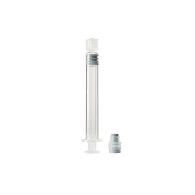 Medical Grade Prefillable Luer Lock Syringe 3ml Glass Syringe For  CBD Oil