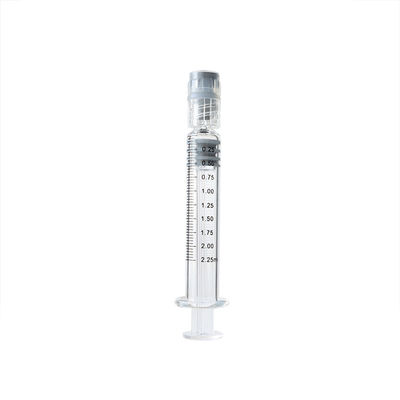 Reusable Sterile Luer Lock Glass Syringe 2.25ml For canabiss CBD Oil