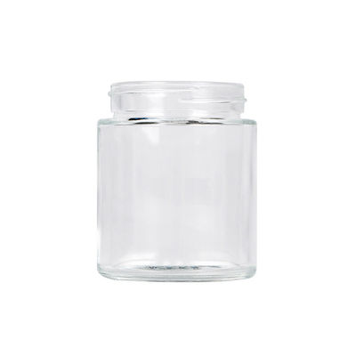 CRC Weed Packaging Jar Clear 4oz With Screw Lid Glass  Jar