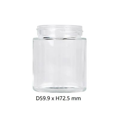 4oz Clear Glass Weed Jar Airtight Childproof  Flower Jar