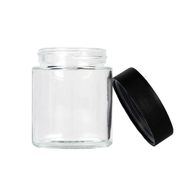 4oz Clear Glass Weed Jar Airtight Childproof  Flower Jar