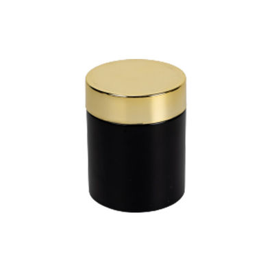 5oz Matte Black Glass Weed Jar with Child Resistant Cap