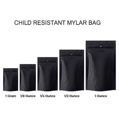 Child Proof Mylar Marijuana Packaging Ziplock Bags Smell Proof