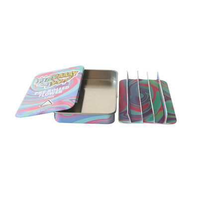 Child Resistant Tin Box Perfect for Candy Joint Pre Rolls Solution in Various Sizes