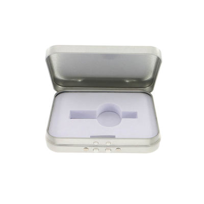 Custom Printing Child Resistant Tin Cases with Hinged Lids