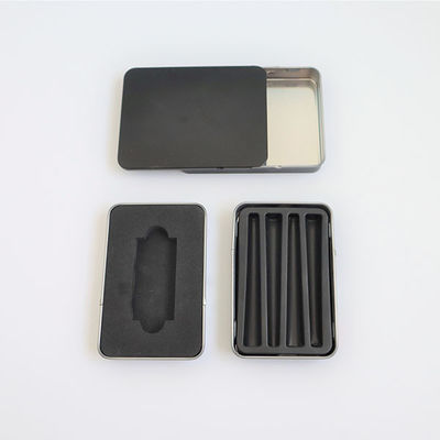 Hinged Slide Various Sizes Tin Box For Multiple Joint Prerolls Child Resistant Design