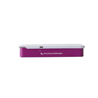 Embossing Child Resistant Slide Tin With Paper Insert 5 Pack Pre Roll Tin