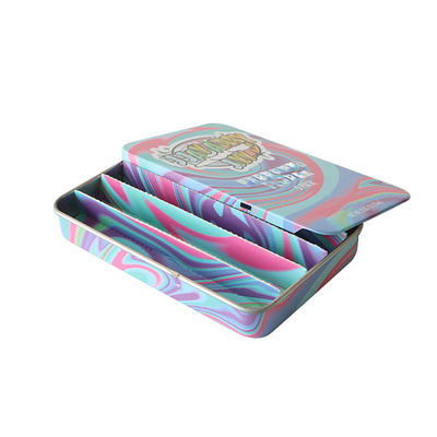 Sliding Lid Child Resistant Tin Box Joints Preroll Tin Packaging