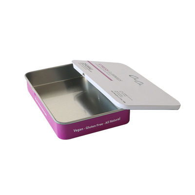 Recyclable Child Resistant Tins For  Sliding Metal Tin Containers