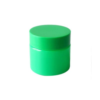 3oz Green Plastic Weed Jar with Child Resistant Cap