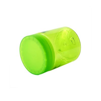 Transparent Green 4oz  Plastic Jar PET Child Resistant Jar For 5g 6g Flower