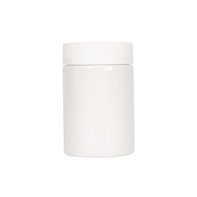 Straight Sided 5oz Plastic Weed Jar White PET Jar with Child Resistant Lid