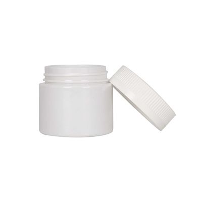 Child Proof 3oz White Plastic Jars for Marijuana Storage