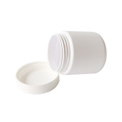 8oz Child Resistant Plastic Jars White Weed Jar with Childproof Lid