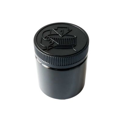 Child Resist Weed Jar PET Plastic Marijuana Storage Canister with Childproof Cap