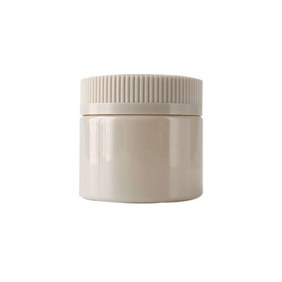 Child Resist Weed Jar PET Plastic Marijuana Storage Canister with Childproof Cap