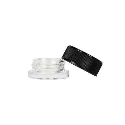 7ml Thick Bottom Concentrate Glass Jar with Child Resistant Black Lid