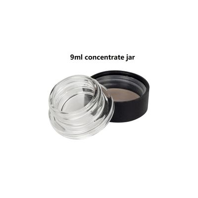 Custom Color 9ml 5ml Concentrate Glass Jar With Child Resistant Screw Lid
