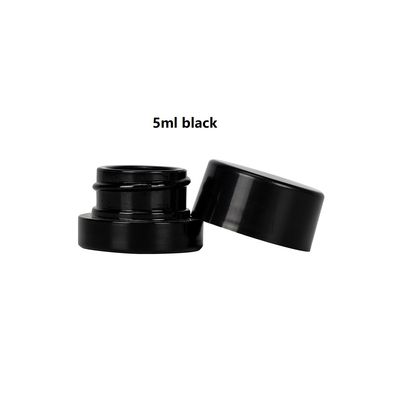 Natural White Black Concentrate Glass Jar 5ml For  Wax Resin Shatter