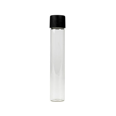 Plastic Screw Lid Glass Pre Roll Tubes 22x120mm Clear Joint Tube