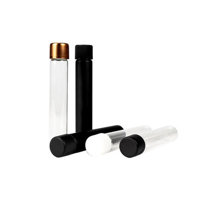 Childproof Joint Holder Flat Bottom Glass Tube For Prerolls