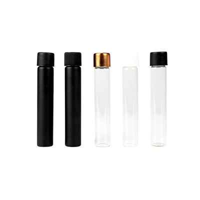 Multiple Sizes Glass Pre Roll Tube Child Resistant Cap Glass Joint Tube