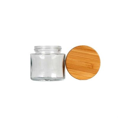 Airtight Weed Bamboo Lid Glass Jar Glass Stash Jar Smell Proof