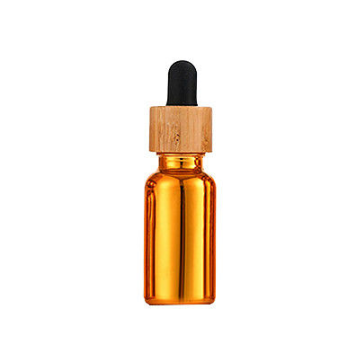 Glass Empty Dropper Bottle With Bamboo Wood Top 30ml Essential Oil Bottle