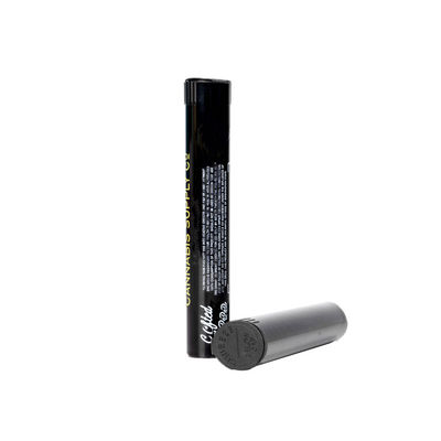 Child Resistant Pop Top Tube For Pre Rolls Cigar Tube Custom Black Pop Top Tubes
