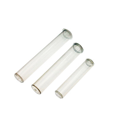  Packaging PP Plastic Childproof Containers Black White Custom Reusable Preroll Pop Top Tubes