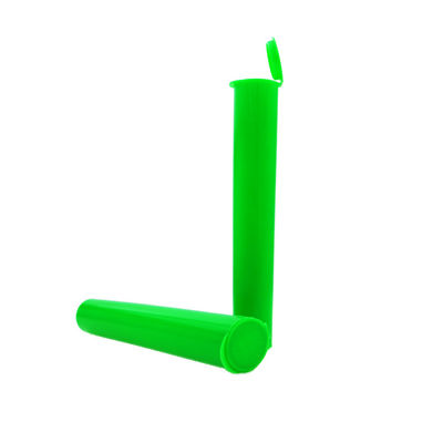 Green Black Custom Color Pop Top Tubes For Prerolls Custom Printed Joint Plastic Tubes for Cigarette