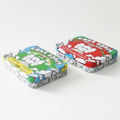 Rectangular Child Resistant Tin Box With Matte Finish