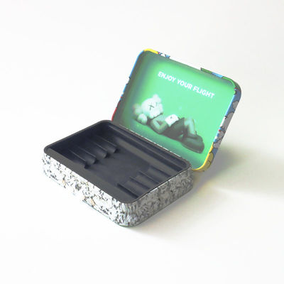Rectangular Child Resistant Tin Box With Matte Finish