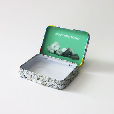 Rectangular Child Resistant Tin Box With Matte Finish